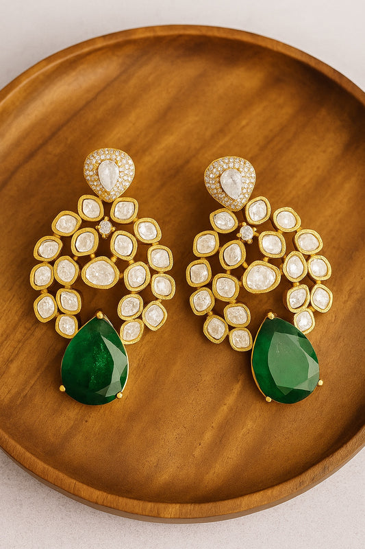 Mridula Moissanite Danglers