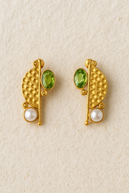 Gold Ira Crystal Studs