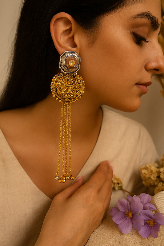 Fusion Silver Chain Danglers