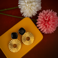Black Charkha Studs