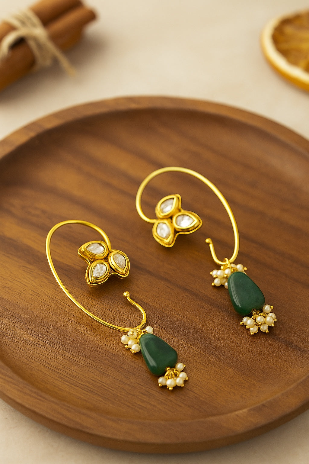 Roshni Kundan Earcuffs