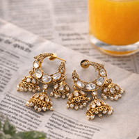 Natasha Triple Jhumkis