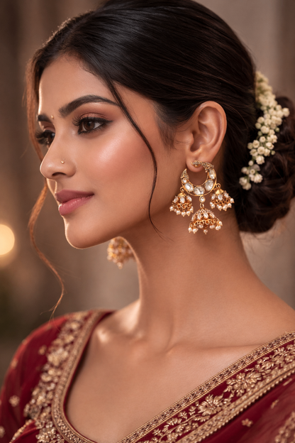 Natasha Triple Jhumkis