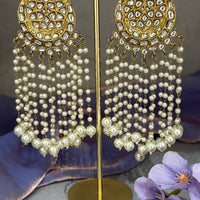 Chaand Pearl Tassel Earring