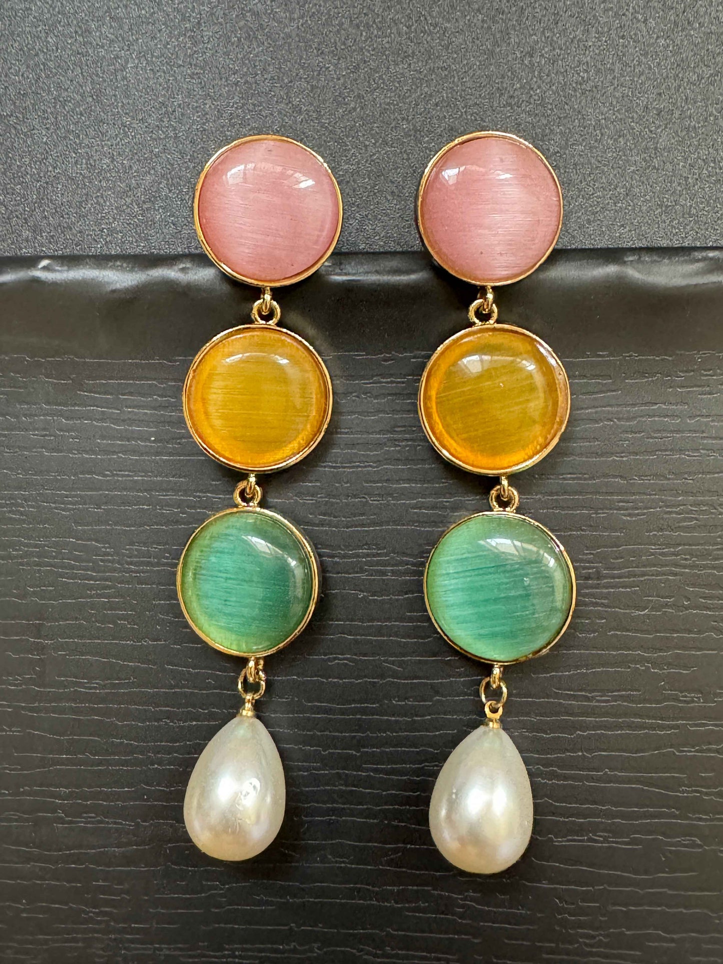 Pastel Round Danglers