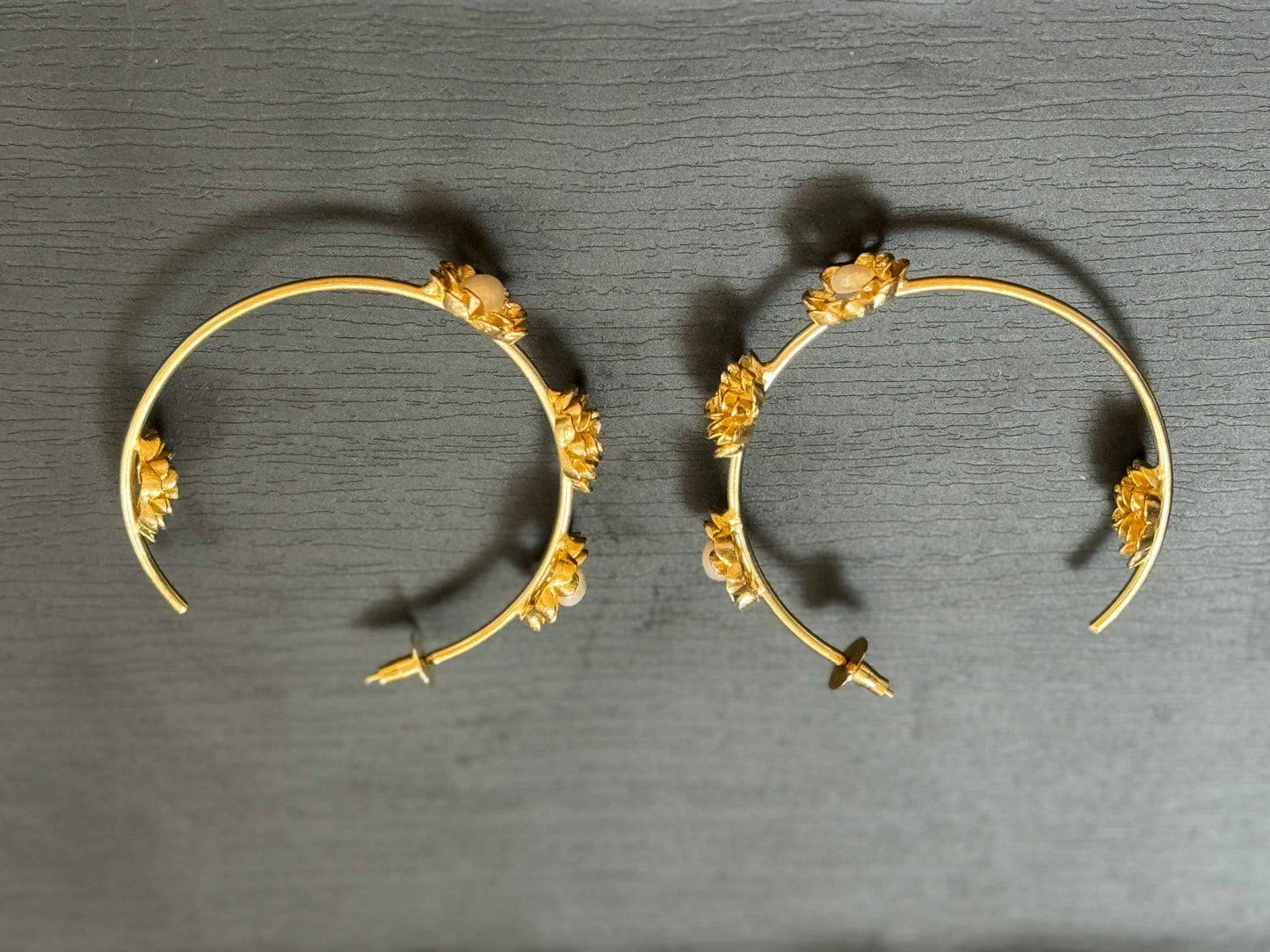 Floral Statement Hoops