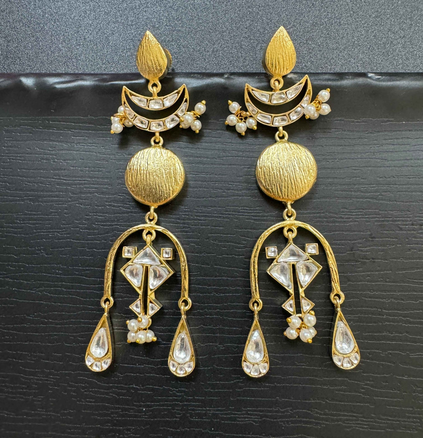 Chaand Kundan Danglers