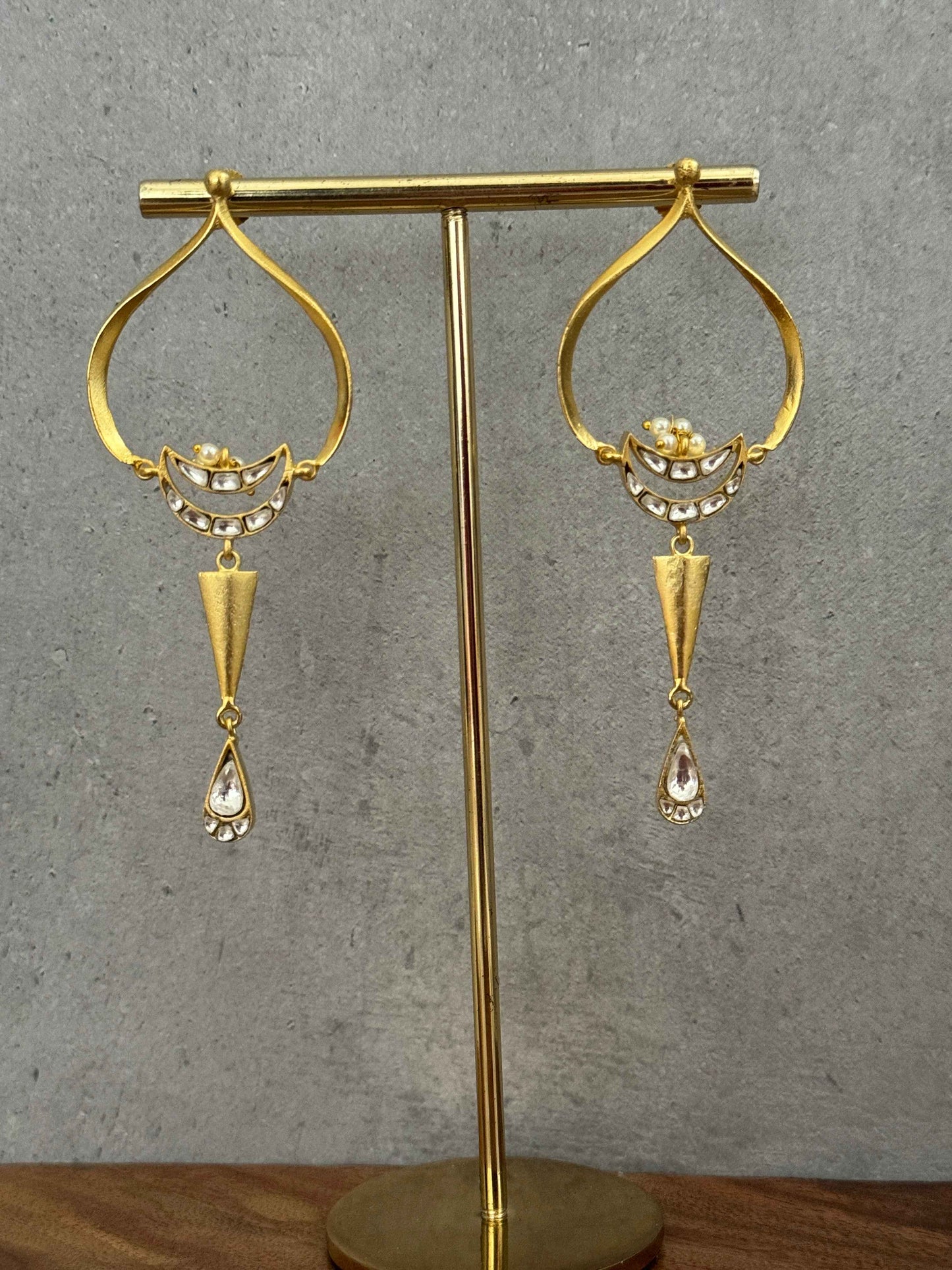 Drop Kundan Danglers