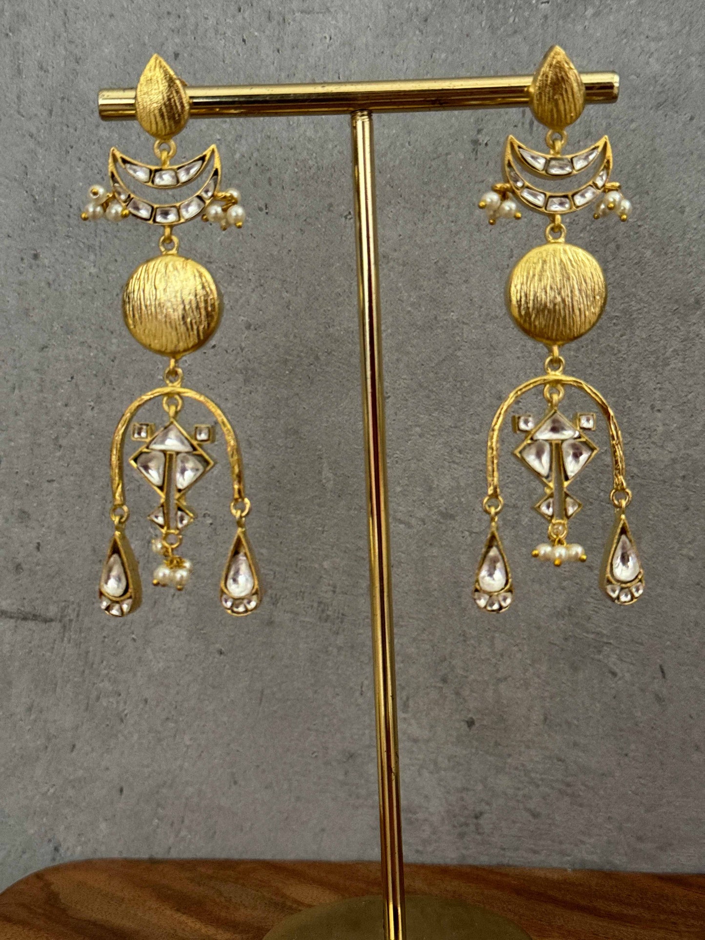 Chaand Kundan Danglers