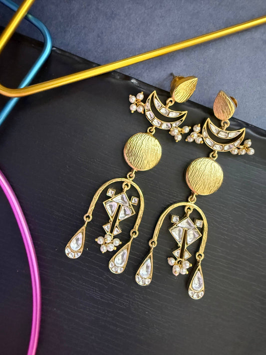 Chaand Kundan Danglers