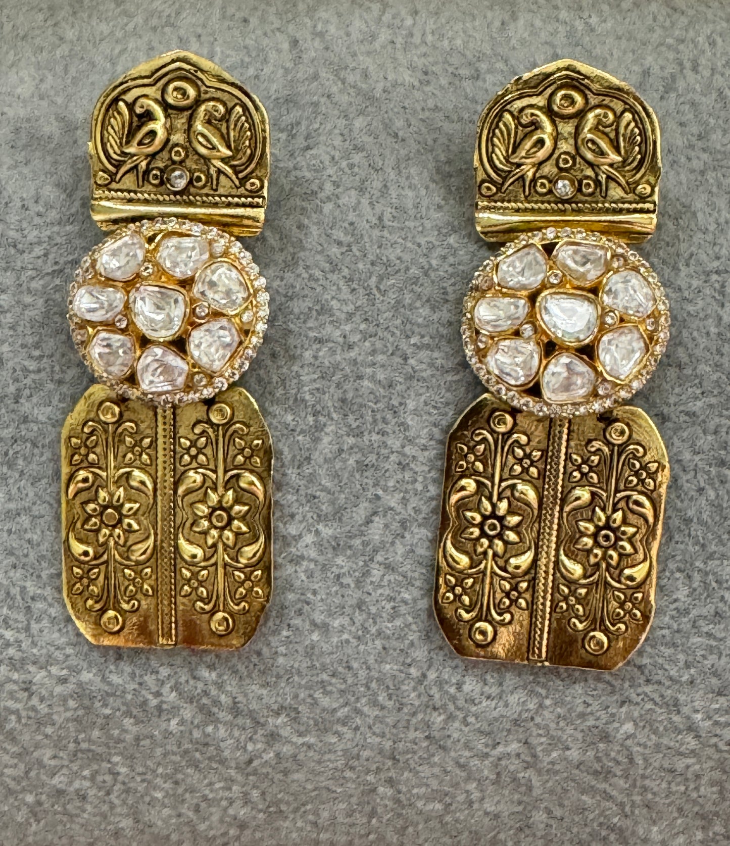 Moissanite Antique Danglers