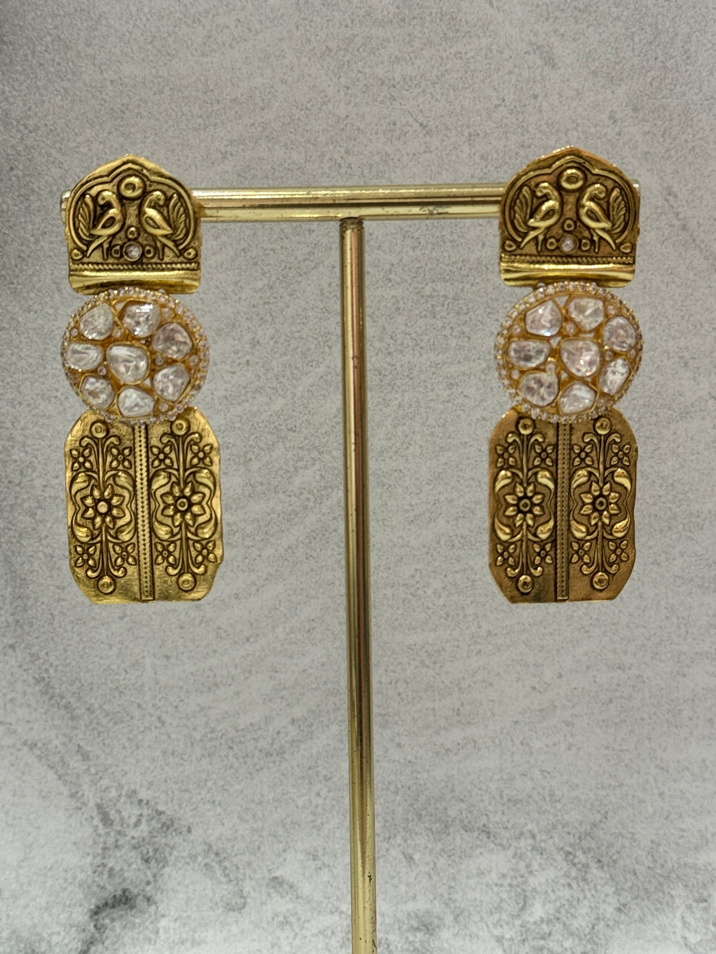Moissanite Antique Danglers