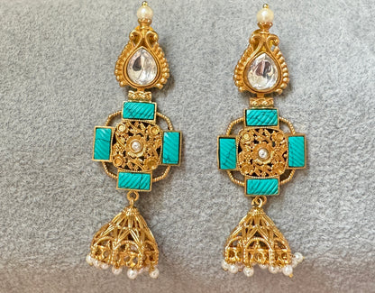 Firoza Long Jhumkis