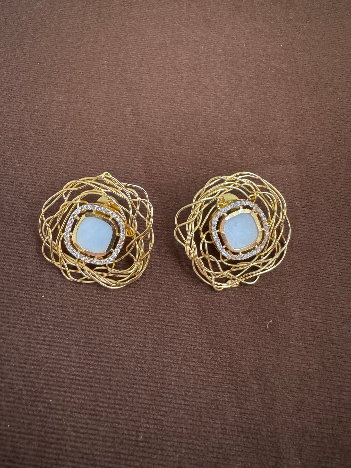 Wired Diamond Studs