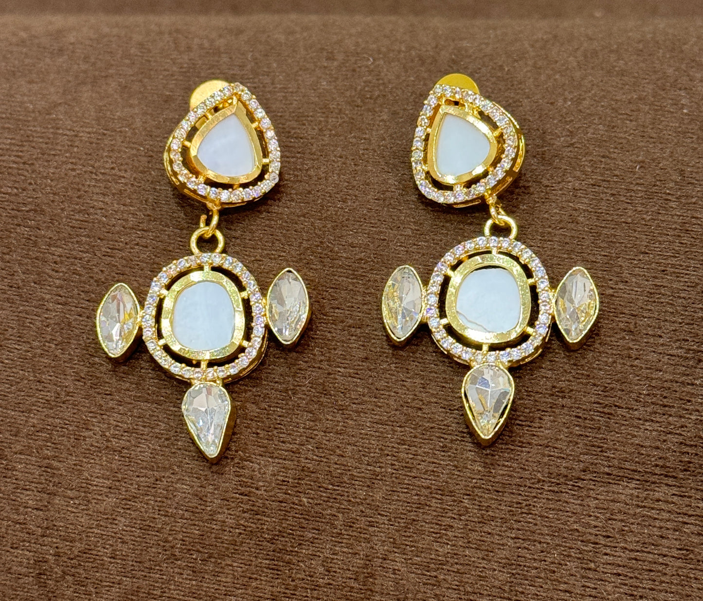 Ivory Stone Danglers