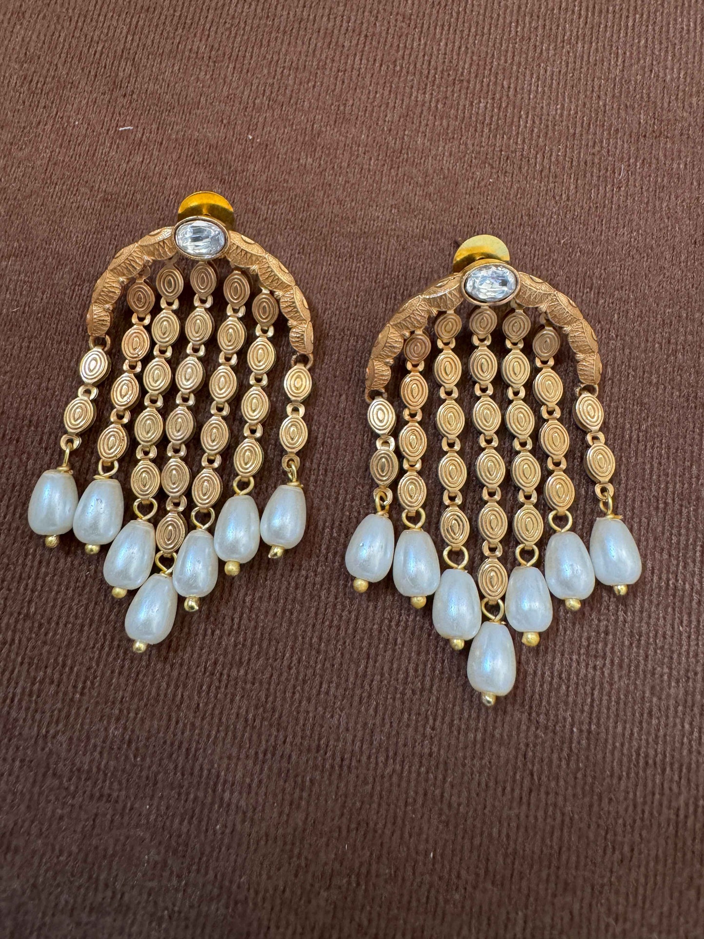 Pearl Tassel Danglers