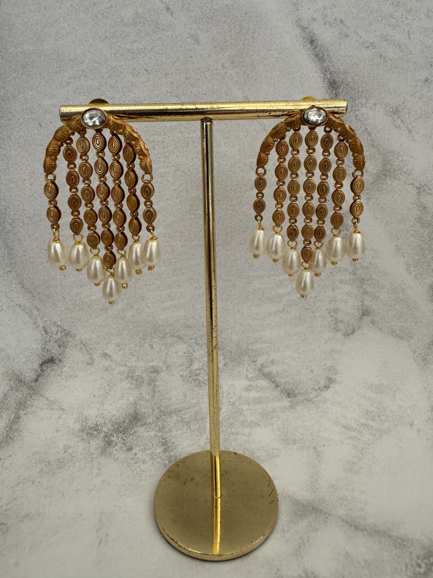 Pearl Tassel Danglers