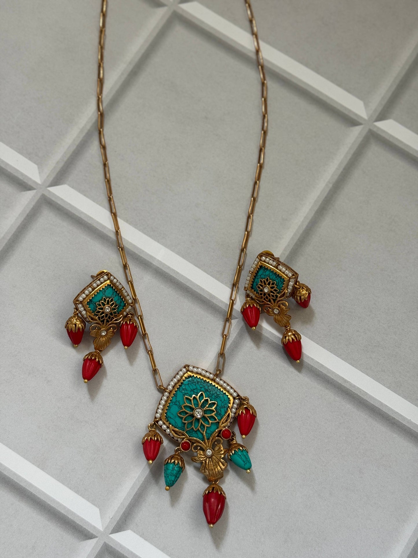 Ritika Pendant Necklace Set