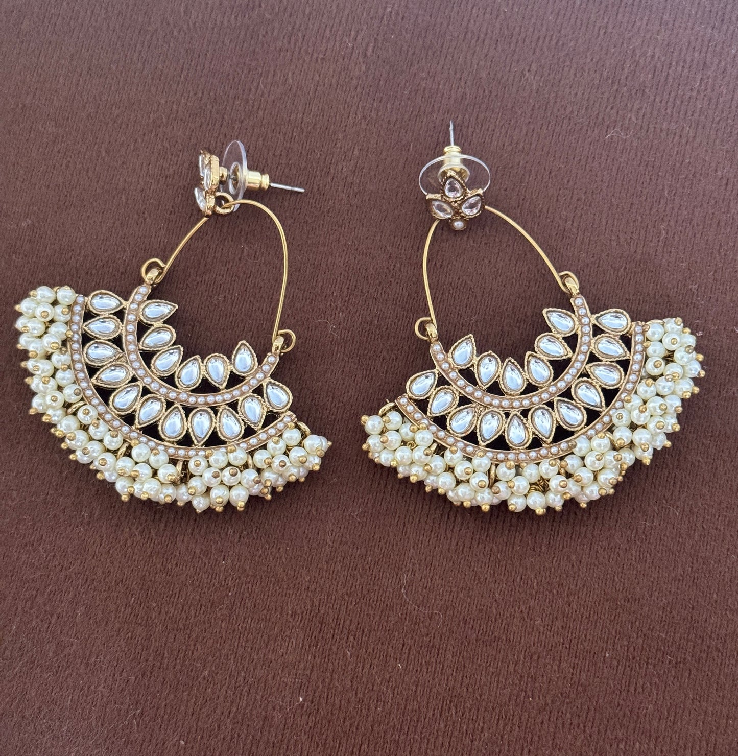Cluster Pearl Chaandbali