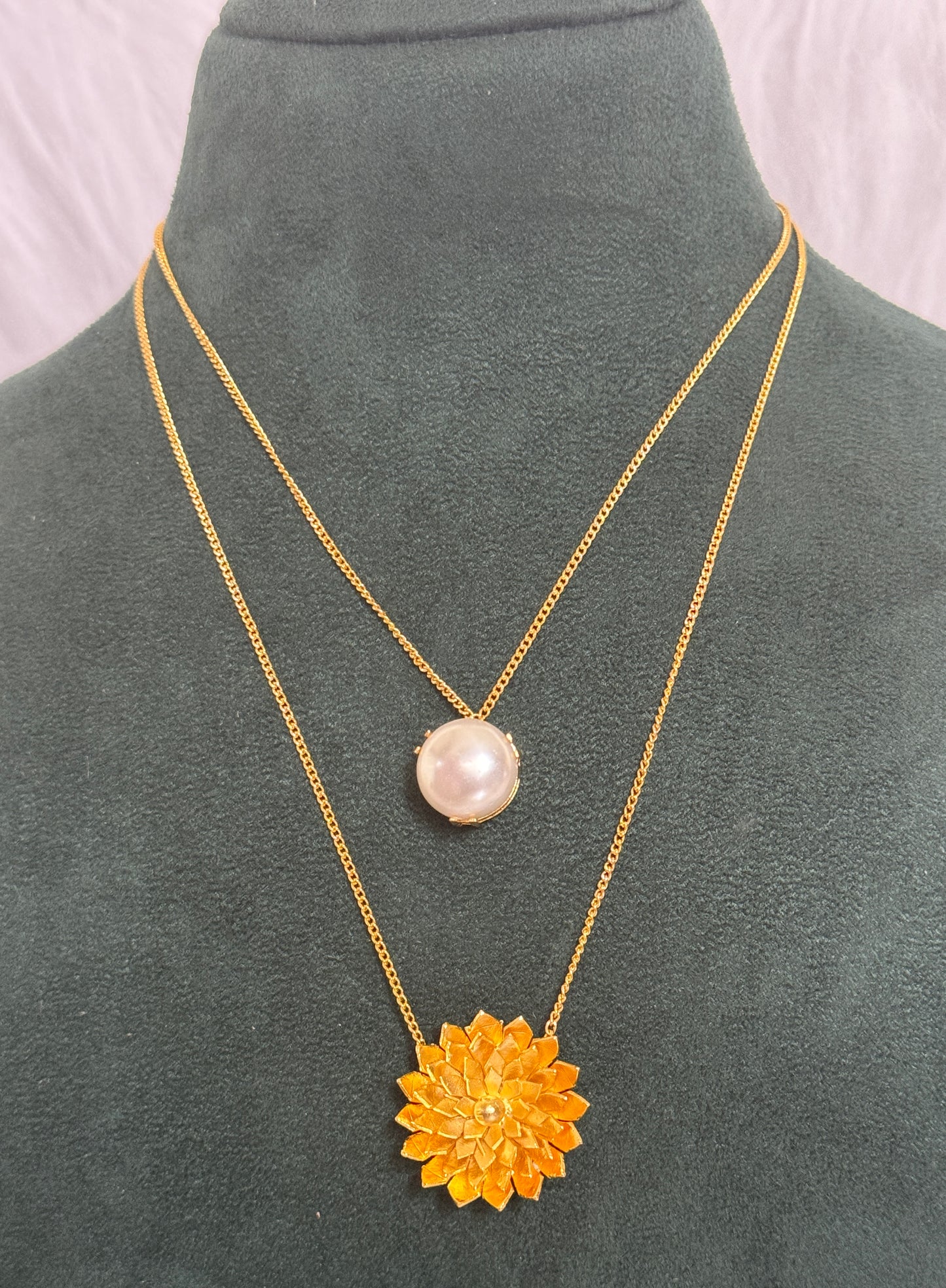 Double Layer Floral Chain
