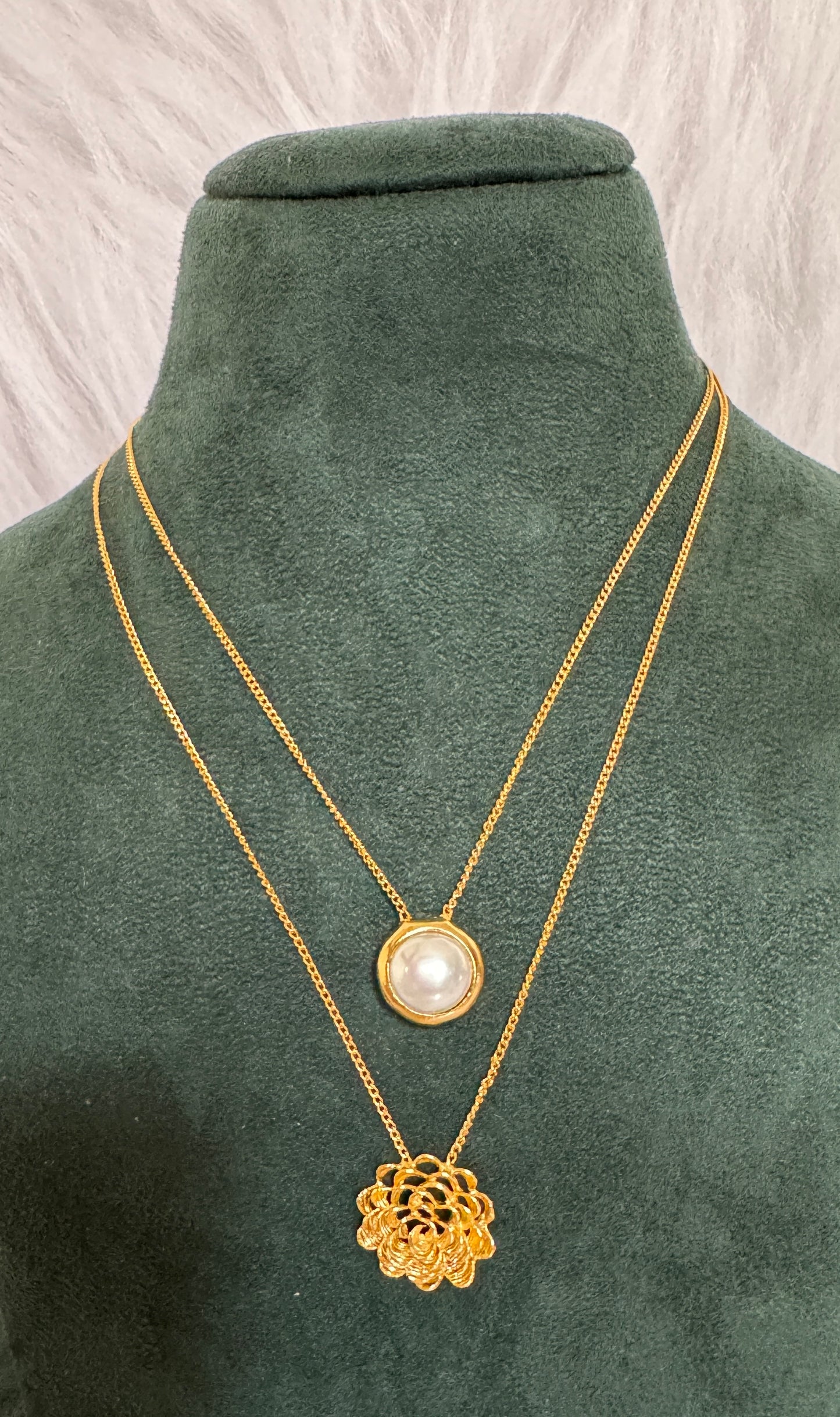 Double Layer Mini Floral Chain