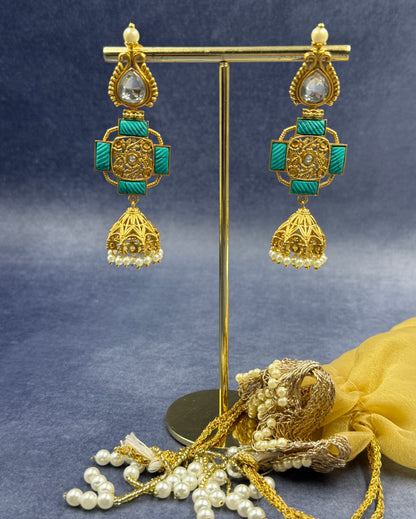Firoza Long Jhumkis