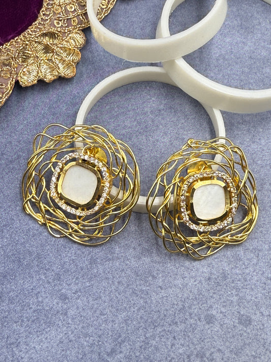Wired Diamond Studs
