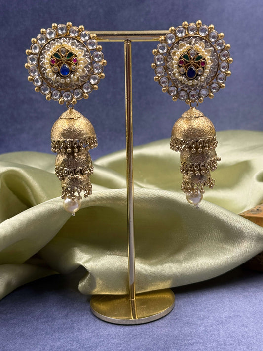 Ramya Gold Jhumkis