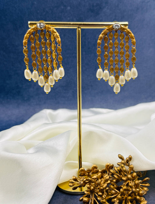 Pearl Tassel Danglers