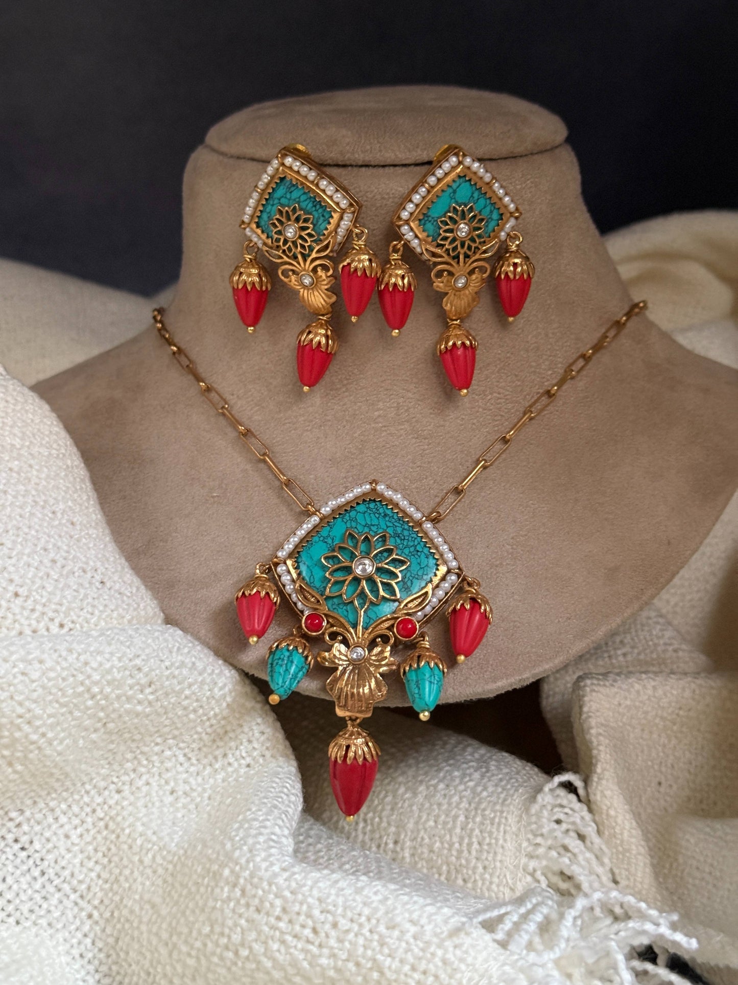 Ritika Pendant Necklace Set
