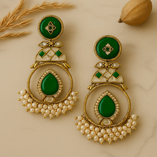 Green Zaysha Danglers