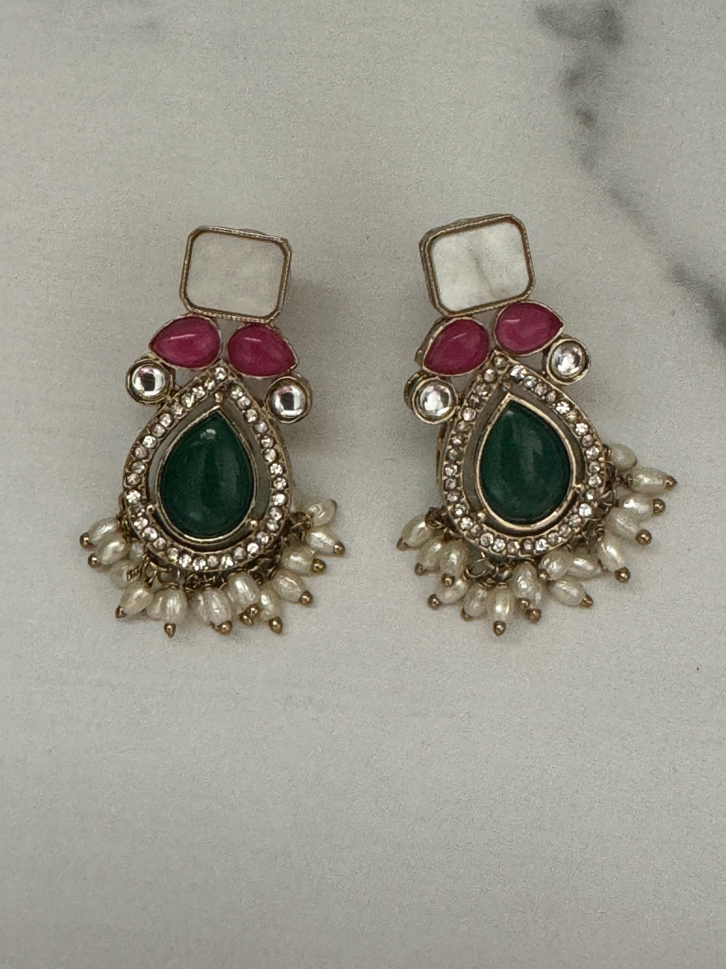 Multicolor Drop Danglers