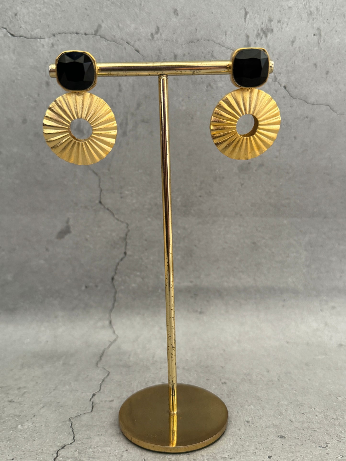 Black Charkha Studs