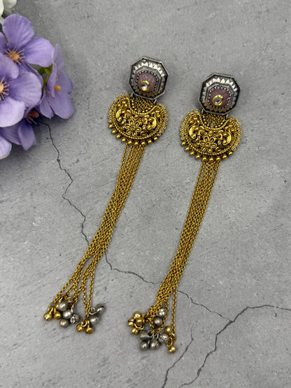 Fusion Silver Chain Danglers