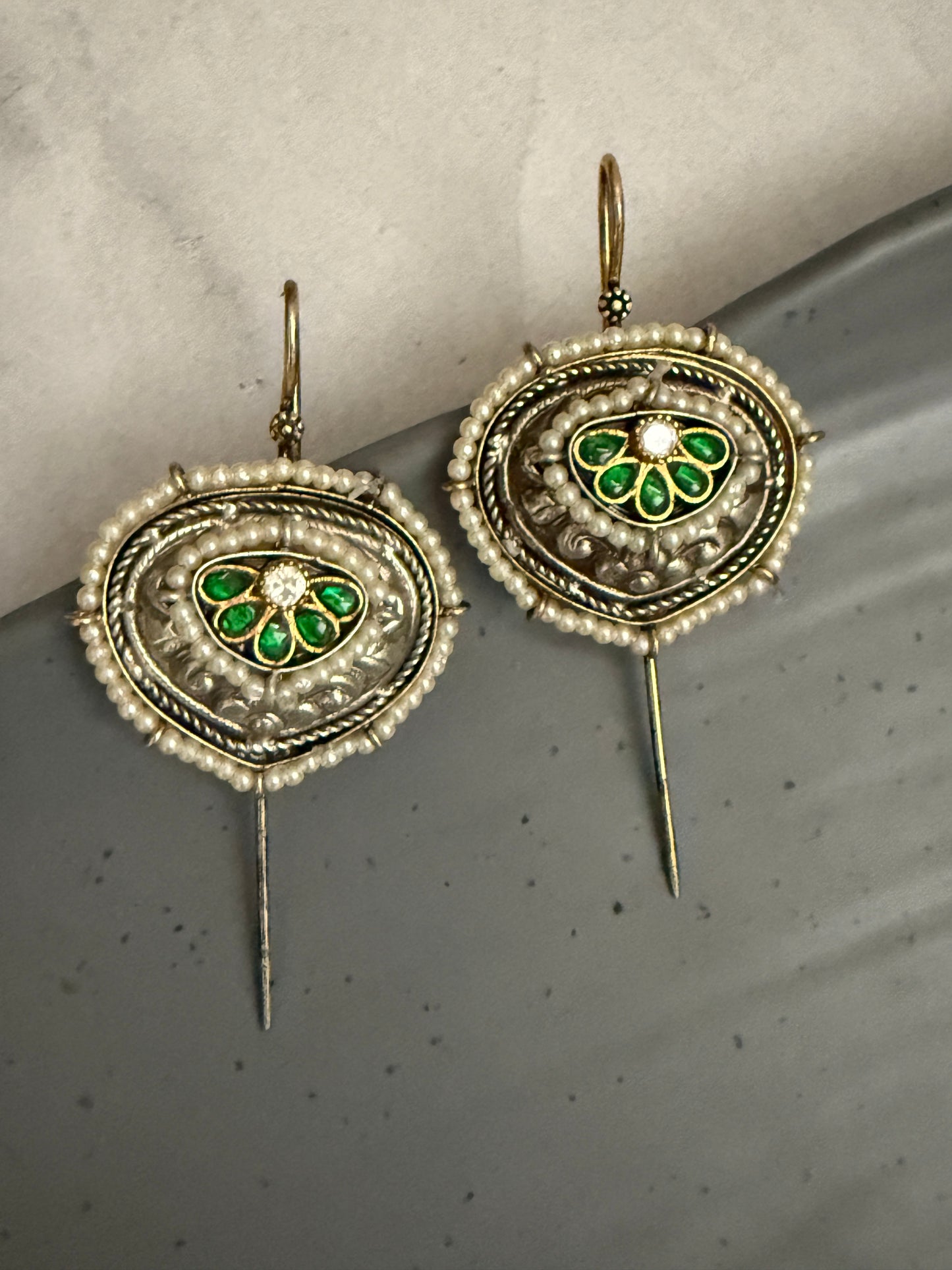 Green Heer Earcuffs