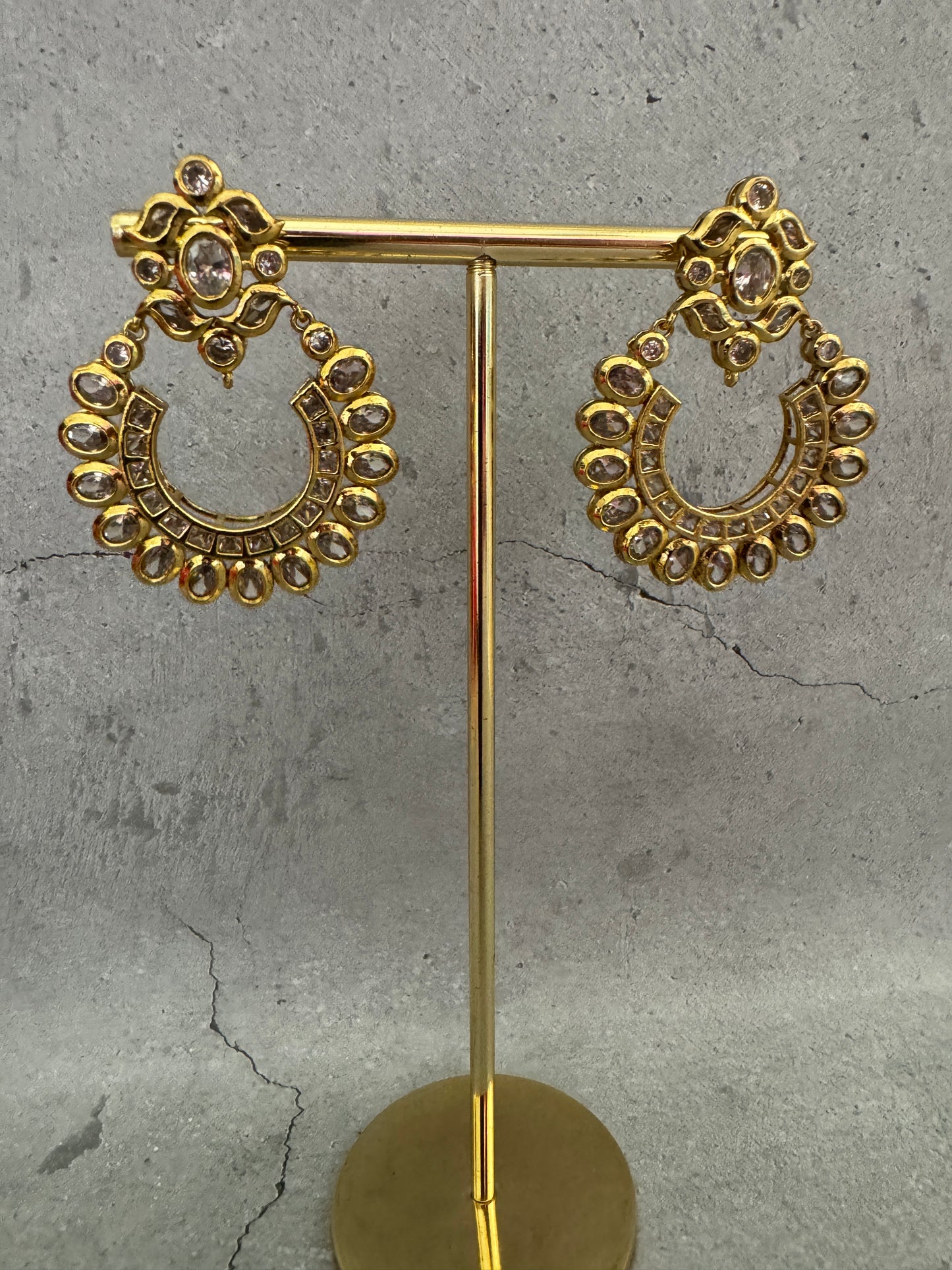 Moissanite Chaandbali