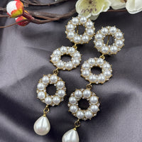 Pearl Round Danglers