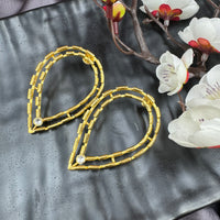 Textured Drop Stone Studs