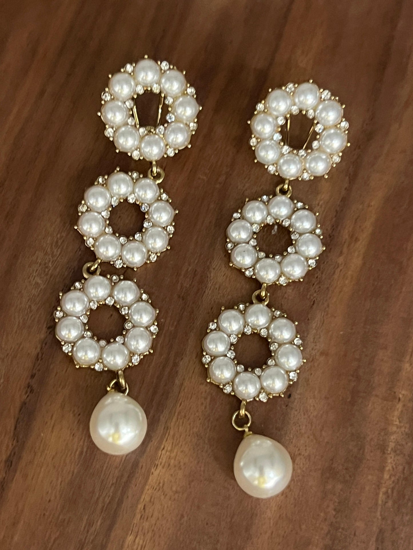 Pearl Round Danglers