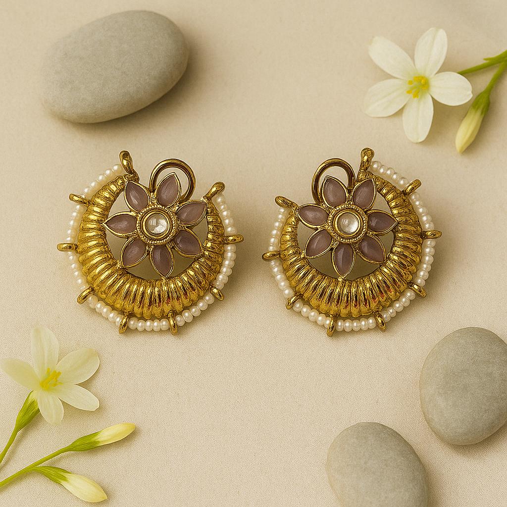 Pastel Chaand Floral Studs