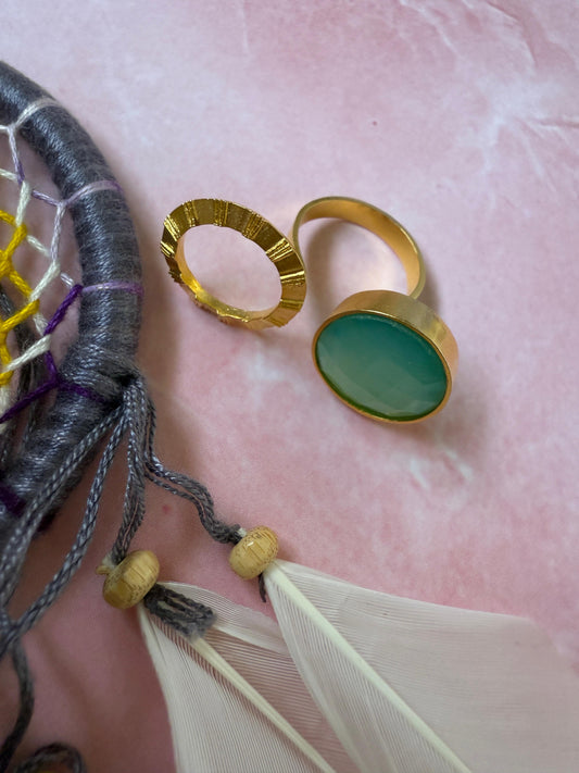 Green Stone Ring