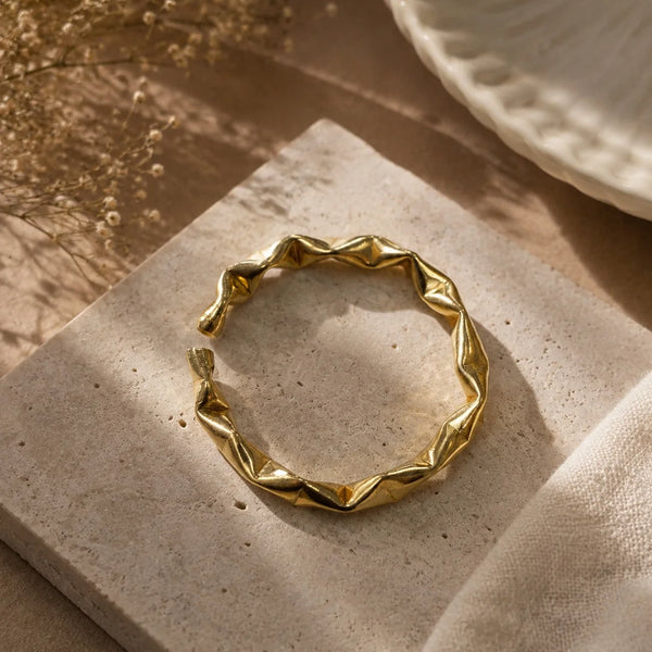 Gold Twisted Kada