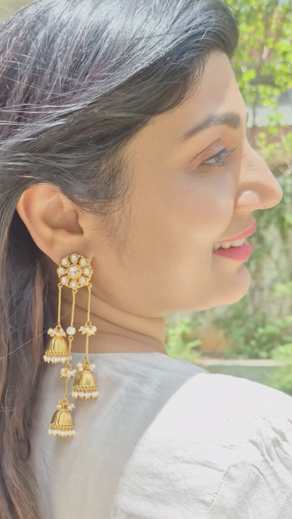 Amyra Chain Jhumkis
